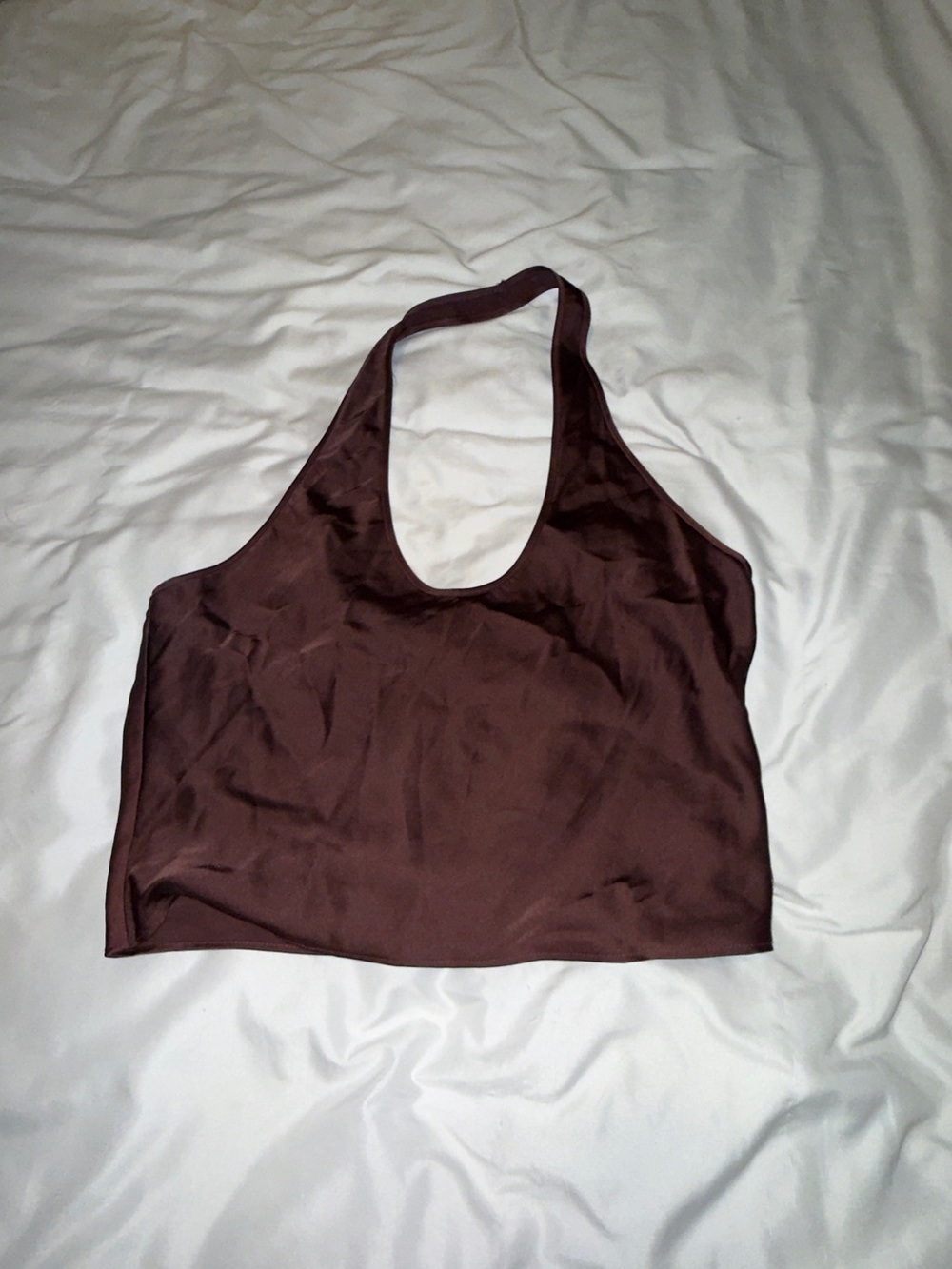 NWT Lioness Brown Silky Halter Top
